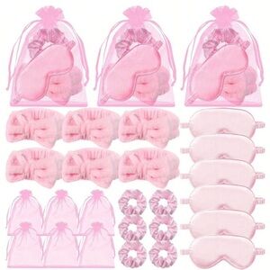 SHEIN Pink Face Masks and Accessories Set